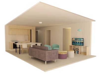 Stue og køkken - bolig plus plus