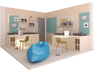 Værelse i dormitories